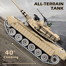 Load image into Gallery viewer, Supdex 1:18 RC Tank That Shoot BBS, 2.4G Metal M1A2 Abrams Remote Control Tank Model Toys, Army Toy with Smoke
