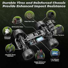 Load image into Gallery viewer, 1:18 RC Truck 18872 New Model RC Truck 4X4 Off-Road, 2.4GHz Remote Control Truck
