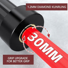 Load image into Gallery viewer, TECHNOAGE 7FT Olympic Barbell, 40LB Olympic Weight Bar with 2-Inch Sleeves-Red &amp; Black
