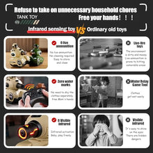 Load image into Gallery viewer, 2 Pack RC Battle Tanks, RC Tank that Shoots with Infrared System &amp; Sound Effects, Remote Control Tank with HP Station
