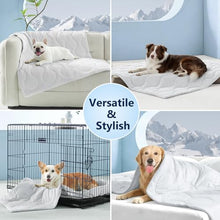 Load image into Gallery viewer, MIXJOY Cooling Blanket for Extra Large Dogs Breathable, Dual-Sided with Q-MAX>0.5, Lightweight Pet Cooling Throw Blanket Summer for Dog Bed &amp; Couch Bed, Washable Soft Cat Cold Mat, Pearl Grey, 50x60
