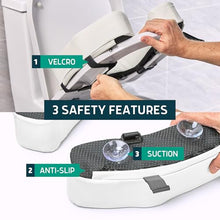 Load image into Gallery viewer, Lunderg Padded Toilet Seat Riser for Seniors - Adds 2 inches. Universal Fit - FIRM Raised Toilet Seat Cushion with High-Density Foam for Enhanced Comfort &amp; Elevation. Post-Surgery Must have (White)
