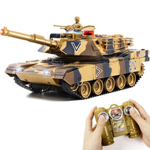 Load image into Gallery viewer, 1/24 RC Tank, US M1A2 Army Toys with Sound Effects, Lights and Smoke, 2.4GHz Remote Control Tank
