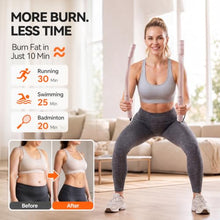 Load image into Gallery viewer, LunaHush Weighted Cordless Ropeless Battle Ropes for Home Gym, 3 Adjustable Resistance, Heavy Duty Strength Training Equipment for HIIT, Full Body Workout, Men &amp; Women, Pink
