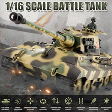 Load image into Gallery viewer, BESTYMXY RC Tanks Heng Long German King Tiger Henschel Heavy Tank
