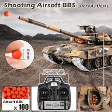 Load image into Gallery viewer, Supdex 1/16 RC Tank, Heng Long Russian T90 Army Toy with Smoke, Sound and Lights, 2.4G Remote Control Tank That Shoots
