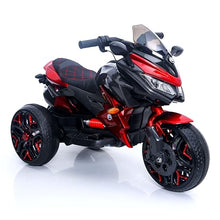 Load image into Gallery viewer, 3-Wheel Ride-On Toy Motorbike with Lighting Wheels, Music Player (Connect with Phone) and Hand Drive (RED-1)

