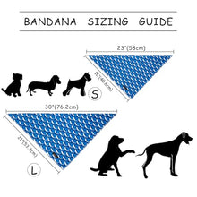 Load image into Gallery viewer, ARING PET Summer Dog Bandanas, Cute Blue White Whale Ocean Themed Pet Scarf Triangle Bib for Small Medium Large Boy Girl Dogs Cats, Puppy Kerchief for Beach Trips Daily Walks Outings Photoshoots-S
