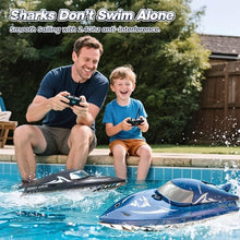 Load image into Gallery viewer, Shark RC Racing Boat for Kids &amp; Adults,2.4GHz High Speed Remote Control Boat W/ Dual Battery 50 Min Runtime,Waterproof
