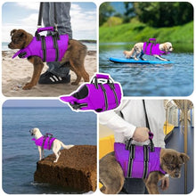 Load image into Gallery viewer, Fragralley Dog Life Jacket with Self-Locking Zipper, High-Buoyancy Ripstop Dog Swimming Vest, Floating Vest with Rescue Handle for Swimming and Boating, PFD Available for Small, Medium, and Large Dogs
