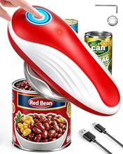 Load image into Gallery viewer, Rechargeable Can Opener Fits All Can Sizes with Extra Blade, Electric Can Openers for Kitchen Food Safe with Smooth Edge, Kitchen Gadgets Can Openers for Seniors, Arthritis and Chef

