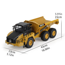 Load image into Gallery viewer, RC Dump Truck 1/24 Scale 2.4G Remote Control Articulated Truck Construction Car Electronic Simulation Engineering Vehicle Toys
