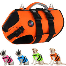 Load image into Gallery viewer, Dogcheer Dog Harness Life Jacket, High Buoyancy Neoprene Dog Life Vest for Swimming Boating, Adjustable Puppy Swim Vest Reflective Pet Float Vest for Small Medium Large Dogs - Orange, S
