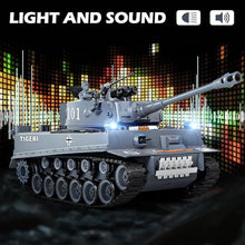 Load image into Gallery viewer, Supdex 1:18 RC Tank That Shoot BBS, 2.4G WW2 German Tiger I Remote Control Tank Model Toys, Army Toy with Smoke
