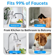 Load image into Gallery viewer, Vortopt 360° Rotating Faucet Water Filter for Sink, 400 Gallon Water Filter
