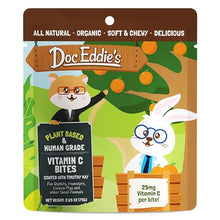 Load image into Gallery viewer, DOC EDDIE'S Vitamin C Bites Soft &amp; Chewy Treats for Hamster, Rabbit, Chinchilla, Bunny, Gerbil, Mouse, Rat, Hedgehog, Squirrel, &amp; Guinea Pig Friendly - Made w/Real Fruit &amp; Organic, New &amp; Tastier
