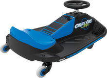 Load image into Gallery viewer, Razor Crazy Cart Shift Electric Go Kart for Kids Ages 6+ - 12V Drifting System, High/Low Speed Switch, Black/Blue
