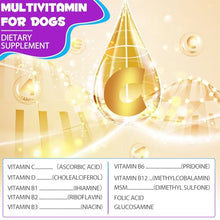 Load image into Gallery viewer, Dog Multivitamin Liquid Drops - 15 in 1 with Glucosamine, MSM &amp; Cranberry, Supports Joint, Skin &amp; Coat, Immune, Heart &amp; Urinary Health, 2 fl oz
