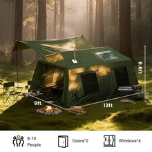 Load image into Gallery viewer, Inflatable Tents for Camping, Large Blow Up Tent with Hand Pump, Easy Setup InflatableTent 4 Season Tent, Waterproof Oxford Air Glamping Tents for Camping Adult 6/8/10 Person
