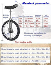 Load image into Gallery viewer, Unicycle, Adult&#39;s One-Wheeled Scooter for Men/Women/Big Kids/Teens, with Steel Frame &amp; Alloy Rim， for Circus Performance(Red,24&quot;)
