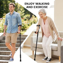 Load image into Gallery viewer, Ergonomic Forearm Crutches Spring Assist Crutches for Adults,Comfortable and Height Adjustable Arm
