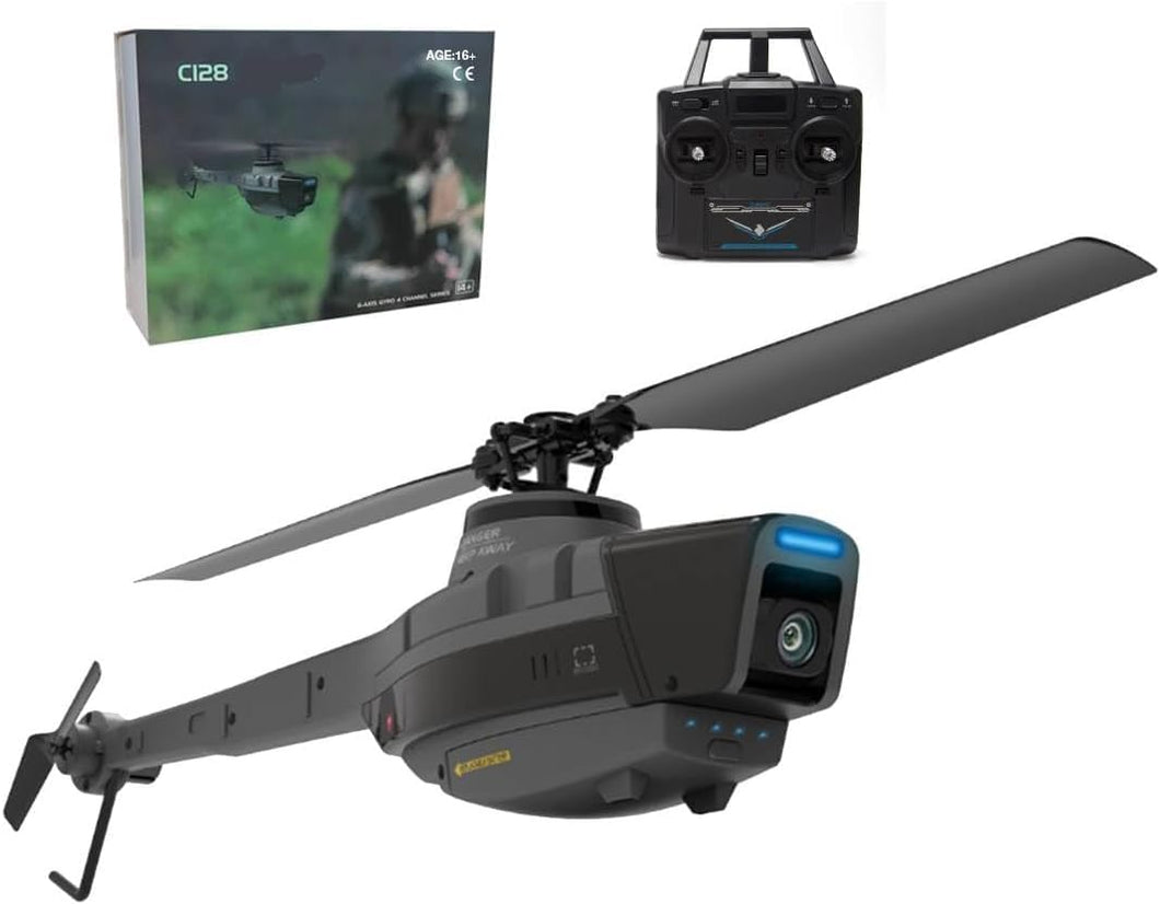 Drone with 1080P HD Wide-Angle Camera, RC Military Helicopter, 2.4G 4CH Aerial Vehicle Reconnaissance with WiFi Live Video (3 Batteries)