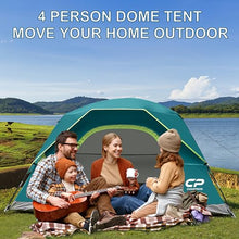 Load image into Gallery viewer, CAMPROS CP Tents for Camping 2/4/6 Person, Waterproof Windproof Dome Tent

