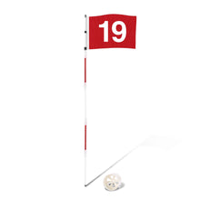 Load image into Gallery viewer, DuraRange 6 ft Golf Flagstick Set, 19th Hole Flag, 1 Pack
