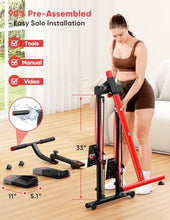 Load image into Gallery viewer, YOLEO Adjustable Resistance Stair Steppers for Exercise at Home, Folding Cardio Stairmaster with 3 Workout Modes
