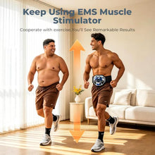 Load image into Gallery viewer, 3 in 1 Wireless Tens Unit Muscle Stimulator for Pain Relief Therapy,Electronic Ab Stimulator Muscle Toner, ABS Belt Home Gym Workout Machine for Abdomen
