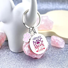 Load image into Gallery viewer, Dog Mom Gifts For Women Personalized Dog Keychain Gifts For Dog Lovers
