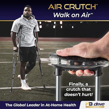 Load image into Gallery viewer, Air-Crutch Lightweight Walking Crutch, Adult Crutches for Walking with Comfortable Underarm Pads
