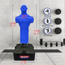 Load image into Gallery viewer, Punching Dummy, Durable Silicone Punching Bag with Large Stable Base for Adults &amp; Kids, Freestanding Training Target for Boxing, Taekwondo, MMA, Home Gym(Blue)
