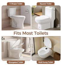 Load image into Gallery viewer, Soundfuse Toilet Safety Rails for Seniors, Adjustable Toilet Handles for Elderly and Disabled, Foldable Handicap Toilet Safety Frame Fit Any Toilets (350 LB)
