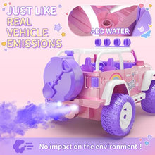 Load image into Gallery viewer, DEERC Pink Remote Control Car for Girls with Fog Mist &amp; Music, 1:16 RC Car with LED Lights
