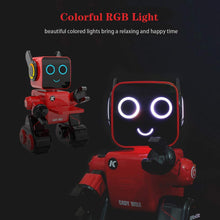 Load image into Gallery viewer, Remote Control Robot Toy for Kids, Programmable RC Robot, Speaks, Dance Moves, Plays Music. Built-in Coin Bank
