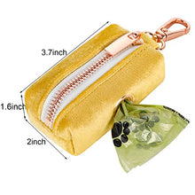 Load image into Gallery viewer, ARING PET Dog Poop Bag Holder, Velvet Doggy Waste Bag Dispenser Attach to Any Leashes, Portable Washable Pet Waste Pouch Dispenser with Metal Zipper

