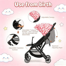 Load image into Gallery viewer, Cool Kids Lightweight Travel Stroller, Auto Fold Reversible Buggy Pink
