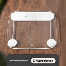 Load image into Gallery viewer, Greater Goods AccuCheck Digital Scale for Body Weight - Accurate Digital Bathroom Scale with High-Precision Sensors, Large Easy-to-Read Backlit Display, 400 lb Capacity, Auto Step-On (Clear)
