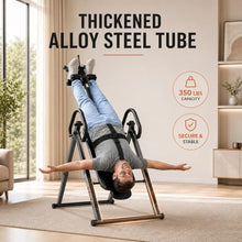 Load image into Gallery viewer, HARISON Inversion Table for Back Pain Relief - Decompression Back Stretcher, 350LBS Capacity Strength Training Inversion Equipment, Decompression Table with Safe Belt &amp; Comfortable Ankle Holders
