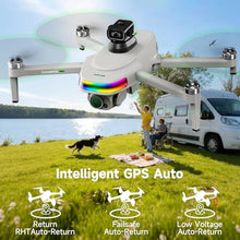 Load image into Gallery viewer, uehjxb GPS Drone with 4K Camera,5.5"HD Touchscreen Remote,Brushless Motor,30-Minute Flight,5x Digital Zoom,Optical Flow Stabilization,Smart Obstacle Avoidance,One-Key Return,Foldable RC Drone for Adults&amp; Beginners-Under260gP31
