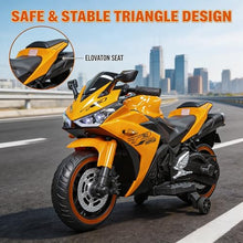 Load image into Gallery viewer, Children's Electric Motorcycle - 12V Electric Motorcycle, Manual Throttle, LED Wheel hub
