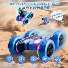 Load image into Gallery viewer, Zalneo Remote Control Stunt Car 4WD 360° Flip Double‑Sided RC Cars, LED Light Bar, USB‑C
