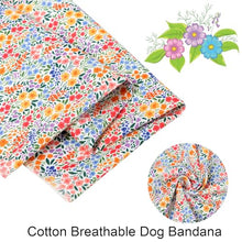 Load image into Gallery viewer, ARING PET Girl Dog Bandana, Spring Summer Daisy Floral Pet Bandana Scarf Triangle Bibs for Puppy Small Medium Large Dogs-L
