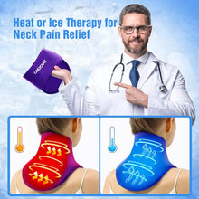 Load image into Gallery viewer, ONLYCARE Neck Ice Pack Wrap Gel - Upgraded Shoulder Ice Packs for Injuries Reusable, Hot and Cold Compress Ice Packs for Neck, Relief of Pain, Swelling, Sprains, Office Pressure
