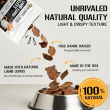 Load image into Gallery viewer, Dog Chits Lamb Lung Fillets Dog and Puppy Treats - Low Fat, High Protein Single Ingredient Dog Treat - Easy to Break Slices - Great for Training - Made in USA, Large 10 oz. Bag
