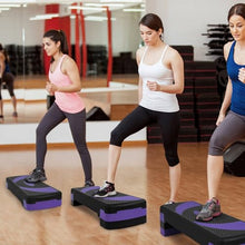 Load image into Gallery viewer, BalanceFrom Aerobic Step Platform Trainer with Adjustable 3-Level Risers, 400 Pound Weight Capacity – Non-Slip Exercise Stepper for Cardio, Strength, and Fitness Workouts at Home or Gym
