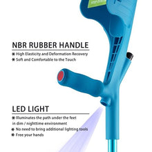 Load image into Gallery viewer, YOKABOZE Forearm Crutches for Adults Foldable Knee Patients Mobility aids for Children and Seniors (Blue Pro)

