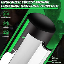 Load image into Gallery viewer, Freestanding Punching Bag with Gloves, 70'' Heavy Boxing Bag with Stand for Adult Teens, Standing Women Men Inflatable Kickboxing Bags for Beginners Training MMA Muay Thai Fitness
