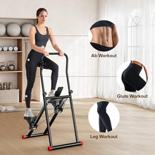 Load image into Gallery viewer, Stair Stepper for Home Gym Exercise, Compact Folding Cardio Exercise Climber for Full-Body Workout,-Black
